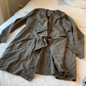Long sleeve dark green jacket